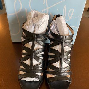 LifeStride Carter Black Dusty Sandals, size 10